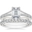 18K White Gold Tressa Split Shank Diamond Ring with Sienna Diamond Ring (1/2 ct. tw.)
