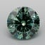 1.00 Ct. Fancy Vivid Green Round Lab Grown Diamond