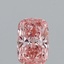 1.04 Ct. Fancy Vivid Pink Cushion Lab Grown Diamond