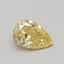 0.53 Ct. Fancy Intense Yellow Pear Lab Grown Diamond