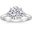 18K White Gold Melody Diamond Ring, smalltop view