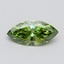 1.00 Ct. Fancy Vivid Green Marquise Lab Grown Diamond