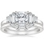 Platinum Faye Baguette Diamond Ring (1/2 ct. tw.) with Tapered Baguette Diamond Ring