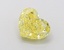 1.21 Ct. Fancy Intense  Yellow Heart Lab Grown Diamond