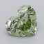 1.02 Ct. Fancy Intense  Green Heart Lab Grown Diamond