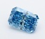 1.53 Ct. Fancy Vivid  Blue Radiant Lab Grown Diamond
