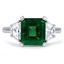 Modern Emerald Vintage Ring