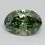 1.32 Ct. Fancy Vivid Green Oval Lab Grown Diamond