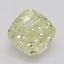 0.74 Ct. Fancy Light Yellow Cushion Diamond