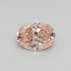 0.30 Ct. Fancy Intense Pink Oval Lab Grown Diamond
