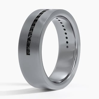 Paxton Black Diamond 7.5mm Wedding Ring