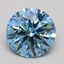 2.01 Ct. Fancy Vivid Blue Round Lab Grown Diamond