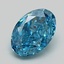 3.10 Ct. Fancy Vivid Blue Oval Lab Grown Diamond