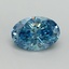 2.19 Ct. Fancy Vivid Blue Oval Lab Grown Diamond