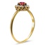 The Mercedez Ring, smalltop view on a hand