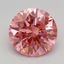 1.54 Ct. Fancy Vivid Pink Round Lab Grown Diamond