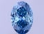 3.72 Ct. Fancy Vivid Blue Oval Lab Grown Diamond