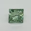 1.2 Ct. Fancy Vivid Pacific Green Princess Lab Grown Diamond