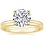 18K Yellow Gold Sydney Perfect Fit Diamond Ring with Petite Comfort Fit Wedding Ring
