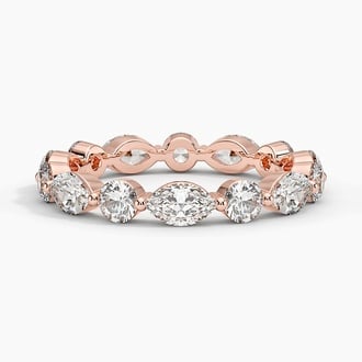Grand Versailles Eternity Lab Diamond Ring in 14K Rose Gold