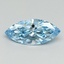 1.07 Ct. Fancy Vivid Blue Marquise Lab Grown Diamond