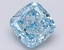 5.03 Ct. Fancy Vivid Blue Cushion Lab Grown Diamond