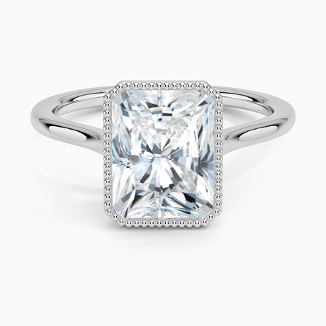 18K White Gold Margot Bezel Ring