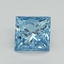 1.52 Ct. Fancy Vivid Blue Princess Lab Grown Diamond