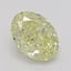 0.70 Ct. Fancy Yellow Oval Diamond