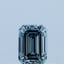 0.53 Ct. Fancy Intense Blue Emerald Lab Grown Diamond