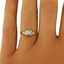 The Farallon Ring, smalltop view on a hand