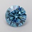 1.80 Ct. Fancy Vivid Blue Round Lab Grown Diamond