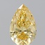 2.54 Ct. Fancy Vivid Yellow Pear Lab Grown Diamond