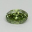 0.50 Ct. Fancy Vivid Green Oval Lab Grown Diamond