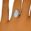 The Delancey Ring, smalltop view on a hand