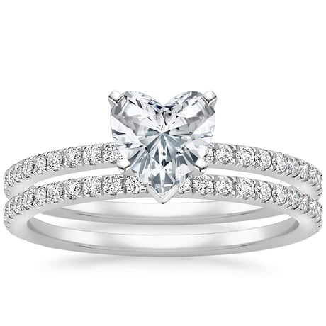 18K White Gold Luxe Ballad Bridal Set (1/2 ct. tw.)