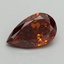 0.79 Ct. Fancy Orange Pear Lab Grown Diamond