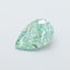 1.09 Ct. Fancy Vivid  Green Pear Lab Grown Diamond