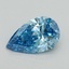 1.00 Ct. Fancy Vivid Blue Pear Lab Grown Diamond