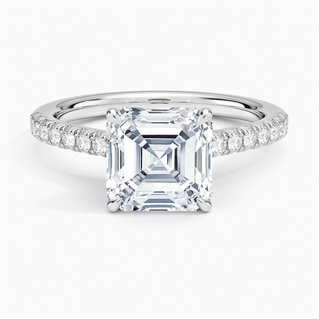 Cathedral Pavé Diamond Ring