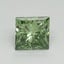 1.11 Ct. Fancy Vivid Pacific Green Princess Lab Grown Diamond