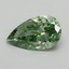0.6 Ct. Fancy Vivid Pacific Green Pear Lab Grown Diamond