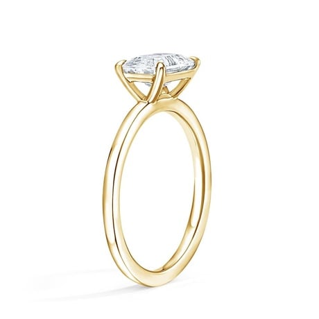Flush Fit East-West Solitaire Ring