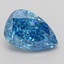 2.10 Ct. Fancy Vivid Blue Pear Lab Grown Diamond