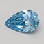 0.55 Ct. Fancy Vivid Blue Pear Lab Grown Diamond