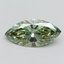 1.01 Ct. Fancy Vivid Green Marquise Lab Grown Diamond