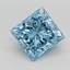 2.05 Ct. Fancy Vivid Blue Princess Lab Grown Diamond