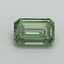 1.01 Ct. Fancy Vivid Green Emerald Lab Grown Diamond