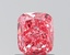 1.03 Ct. Fancy Vivid Pink Cushion Lab Grown Diamond