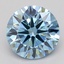 1.27 Ct. Fancy Blue Round Lab Grown Diamond